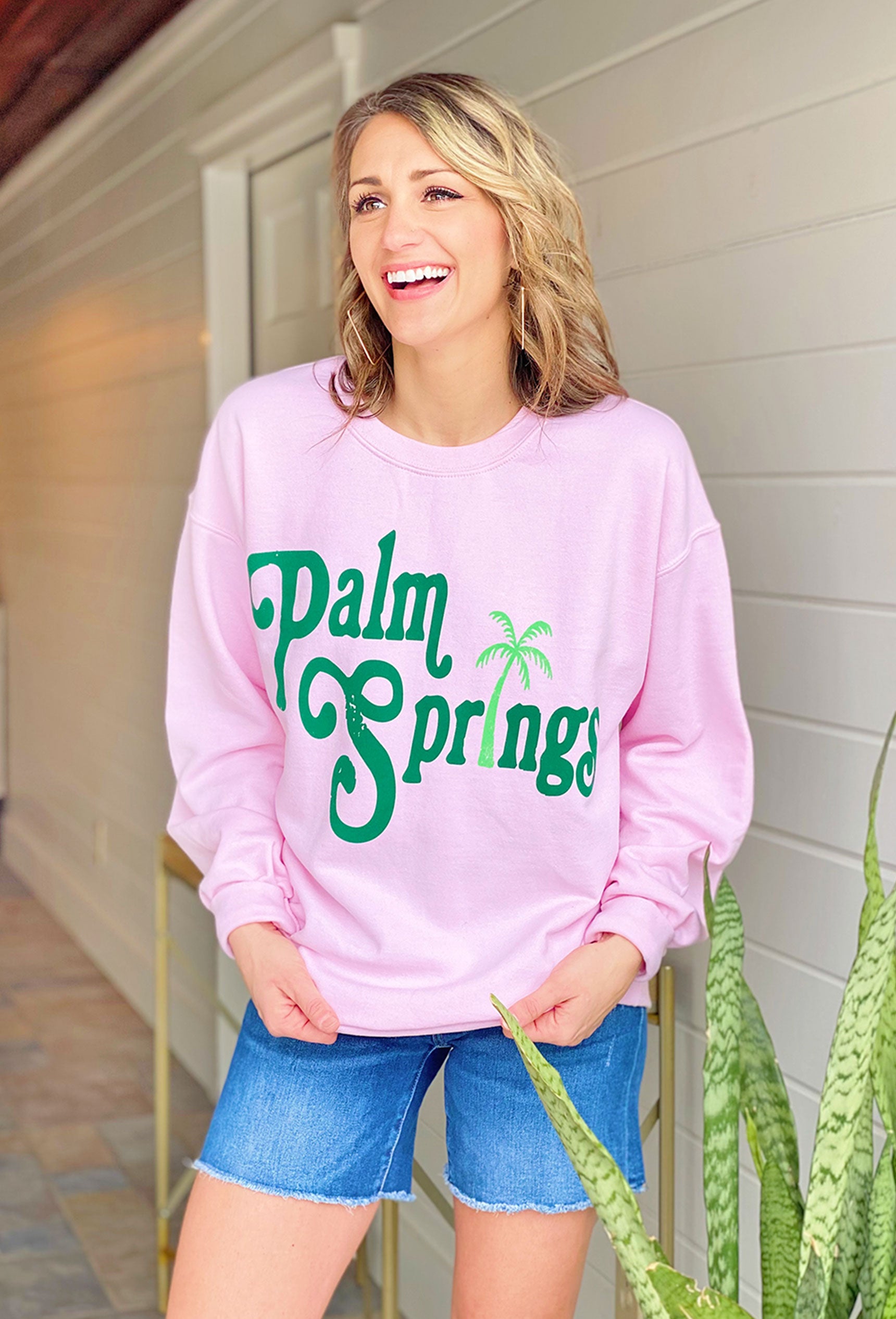 Palm Springs Graphic Pullover