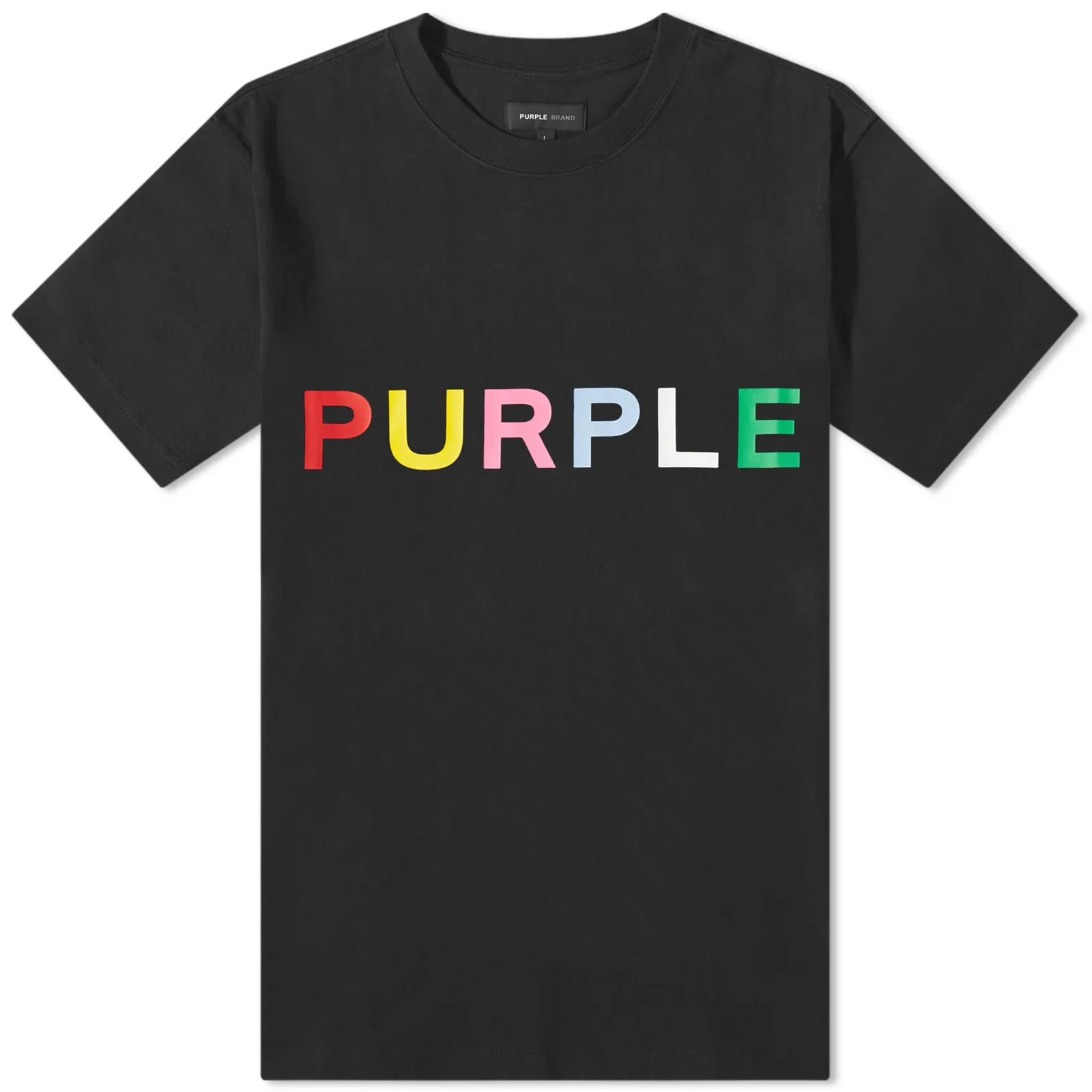 Purple Brand Clean Multi Coloured Logo T-ShirtBlack