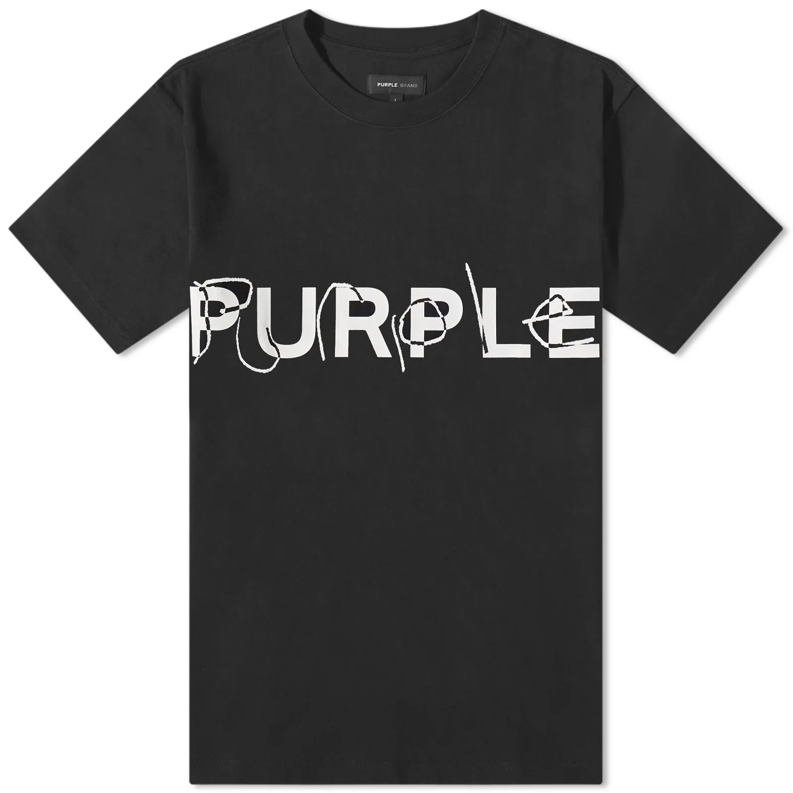 Purple Brand Heavy Logo T-ShirtBlack