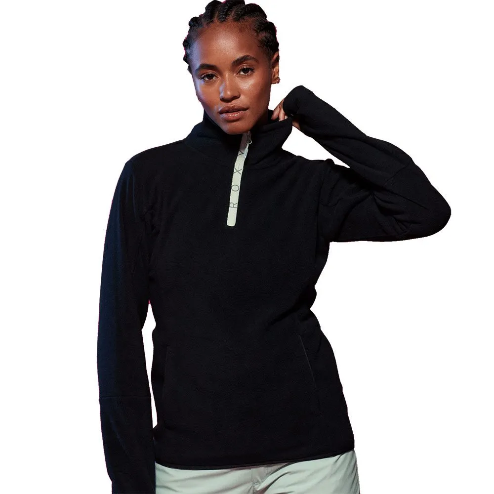 Roxy - Sayna Half Zip Fleece Pullover Women true black