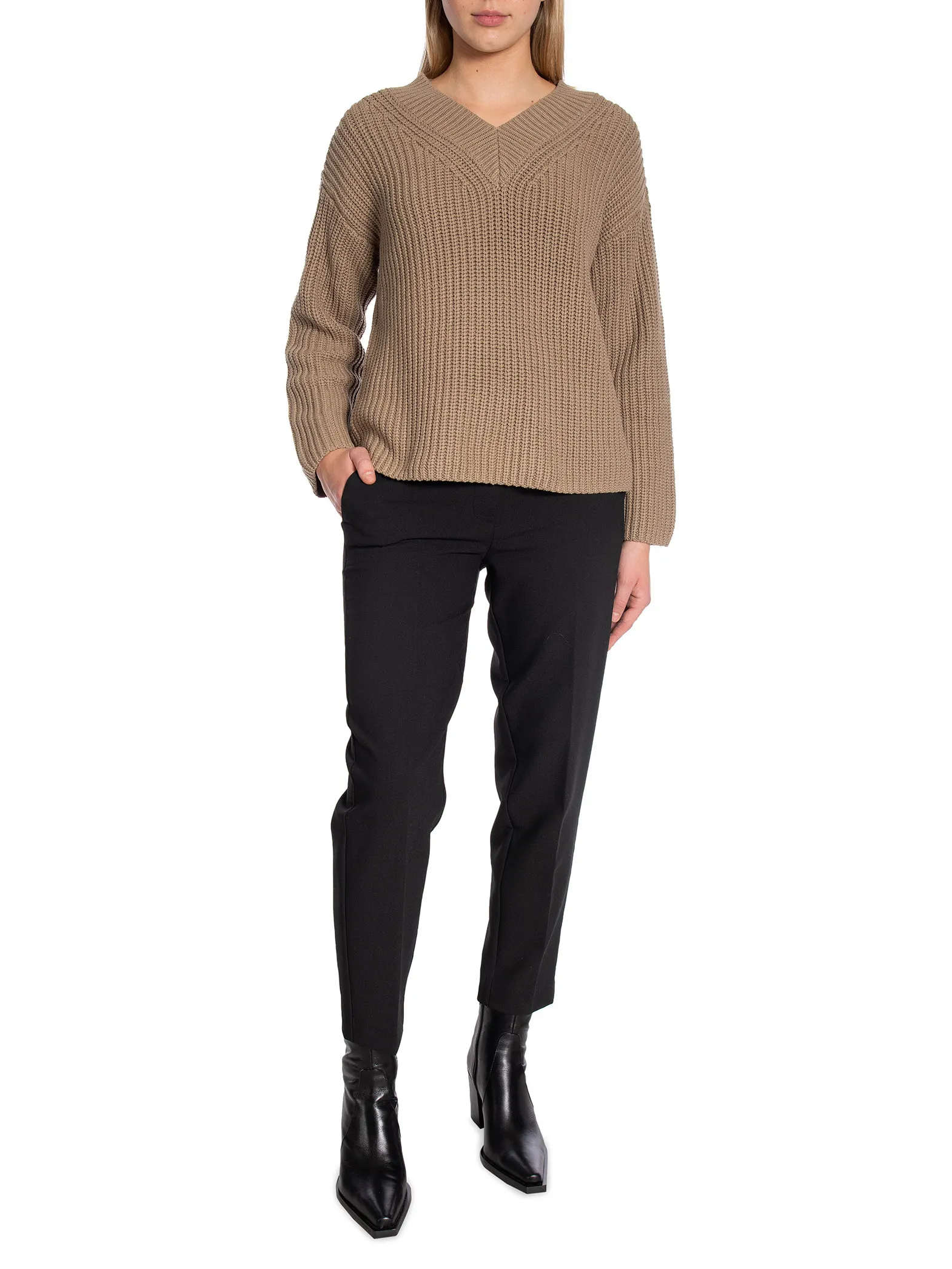 SELECTED FEMME SWEATER SELMA LS KNIT V-NECK