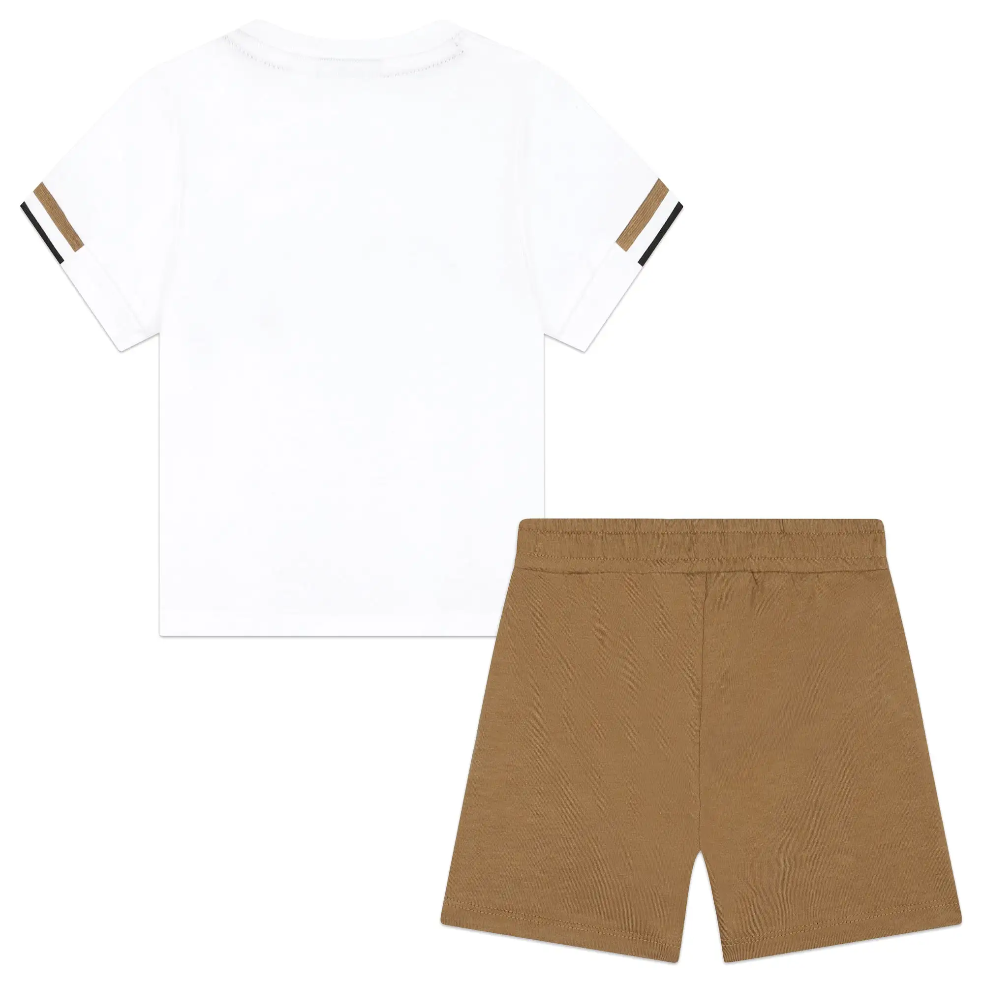 Set de para bebés short con playera Boss beige