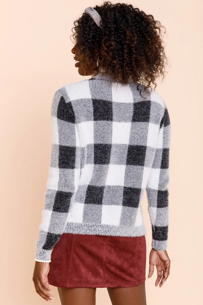 Shayla Buffalo Check Pullover Sweater