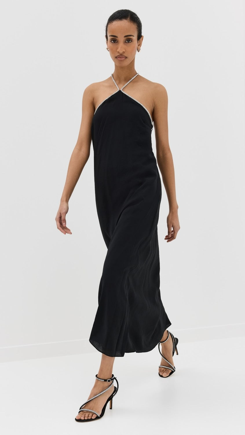 Simkhai Onyx Halter Neck Gown