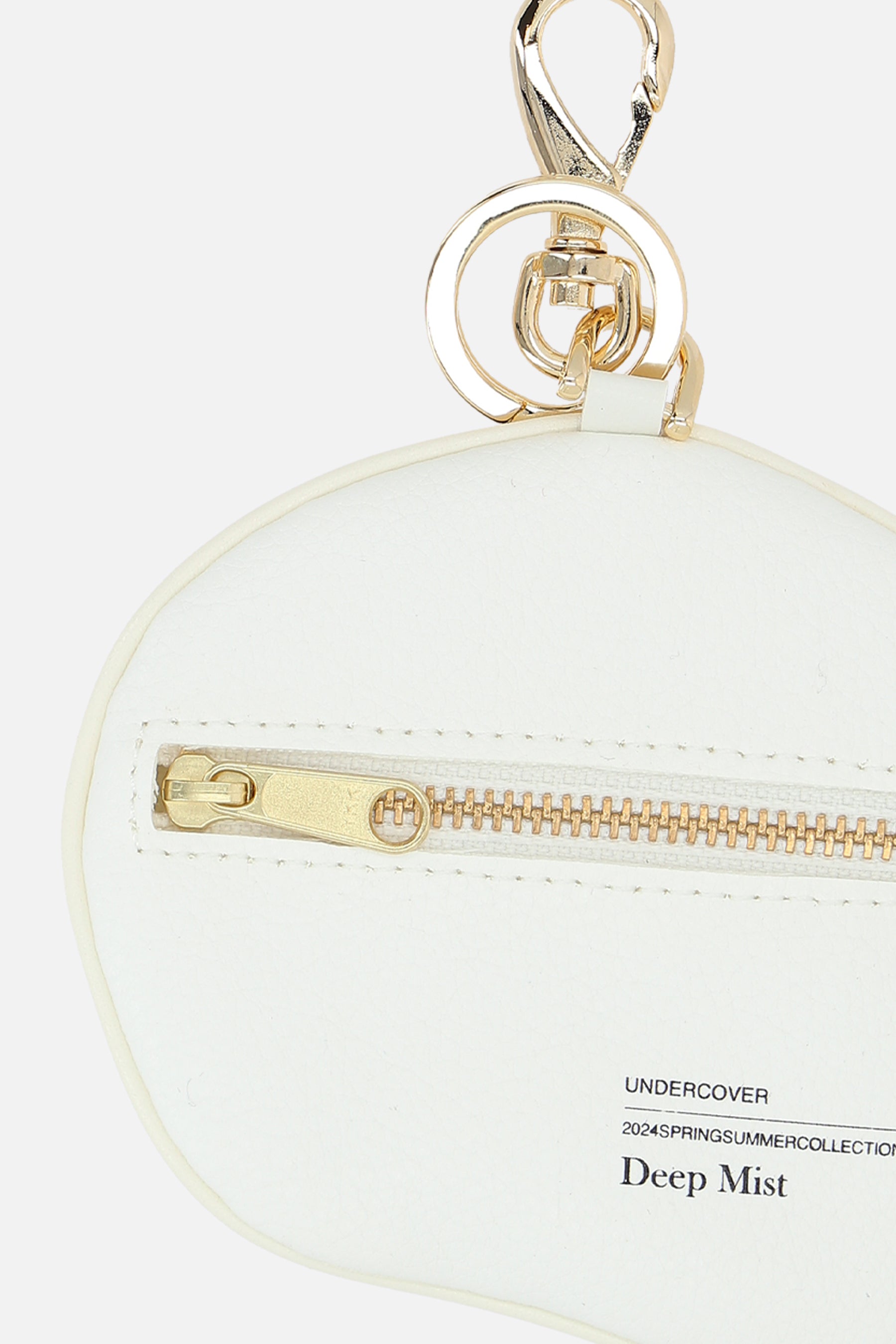 skull print faux leather key holder