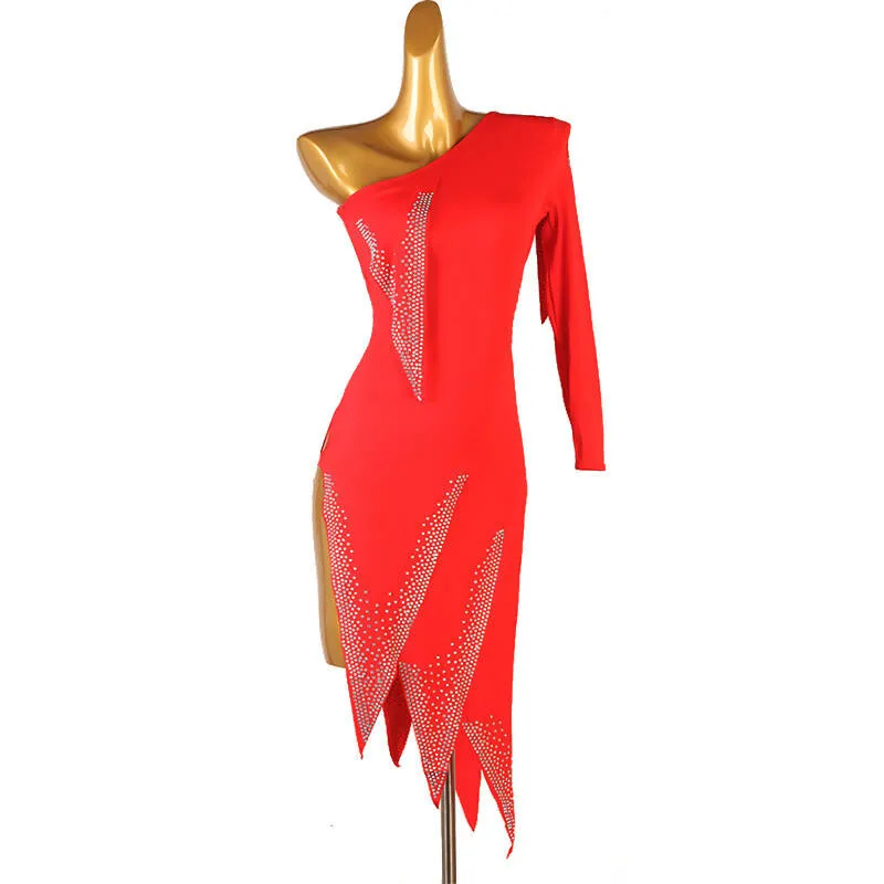 Striking Asymmetric Dress | LQ358