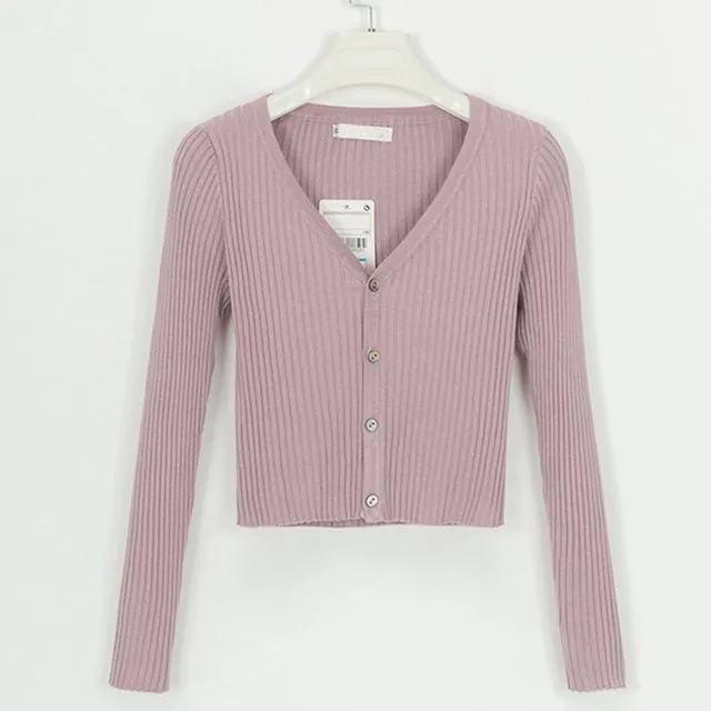 sweater cardigan women Slim sweaters