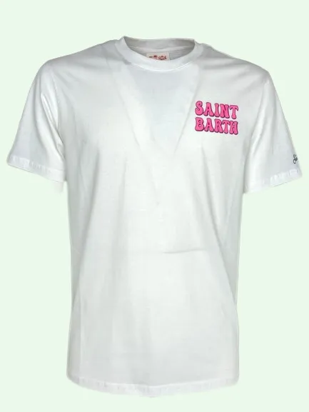 T-SHIRT UOMO BIANCA ST. BARTH ISLAND