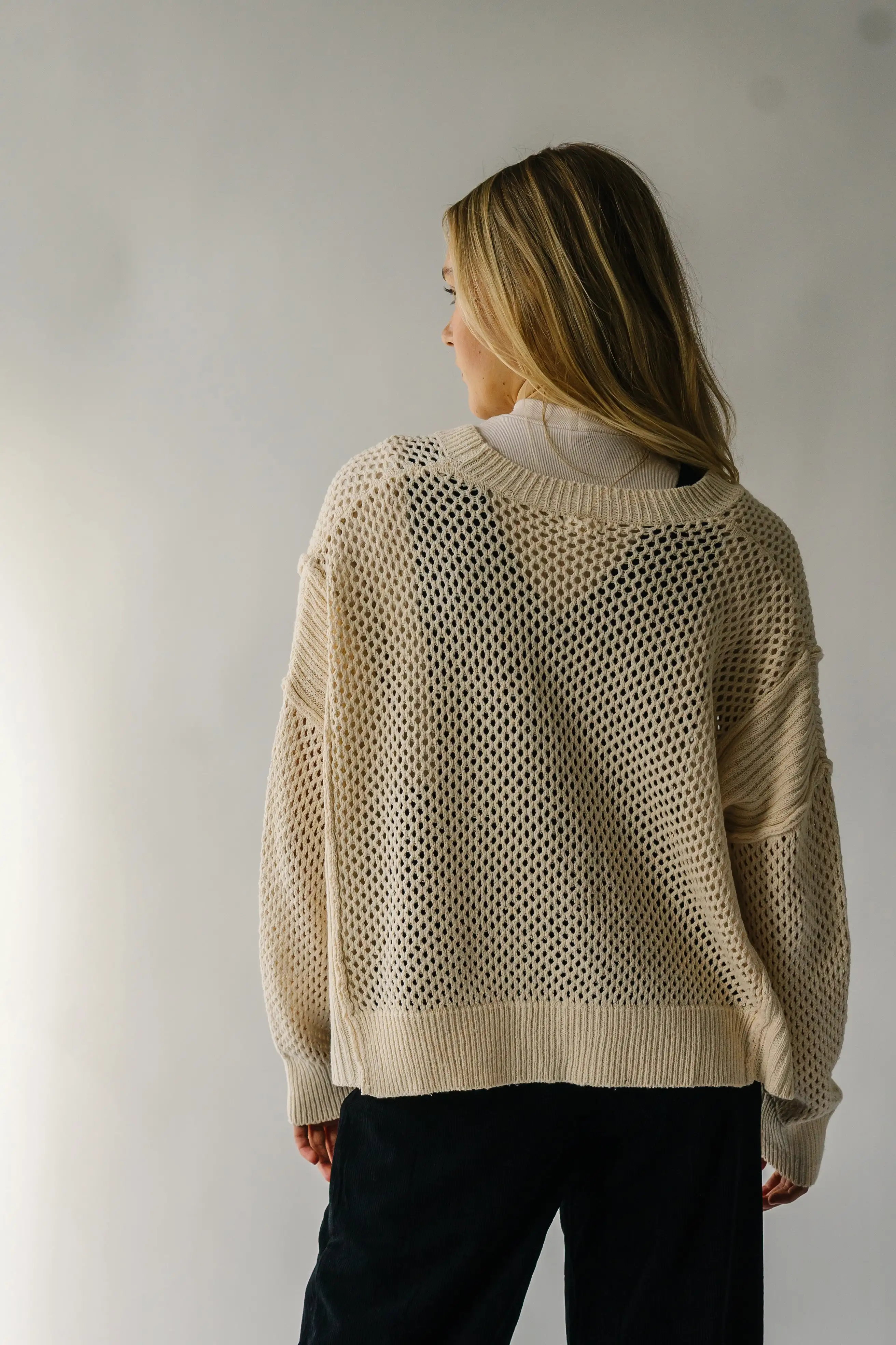 The Elberon Knit Cardigan in Natural