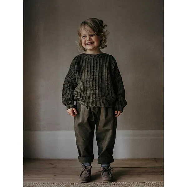 The Simple Folk The Chunky Sweater, Olive