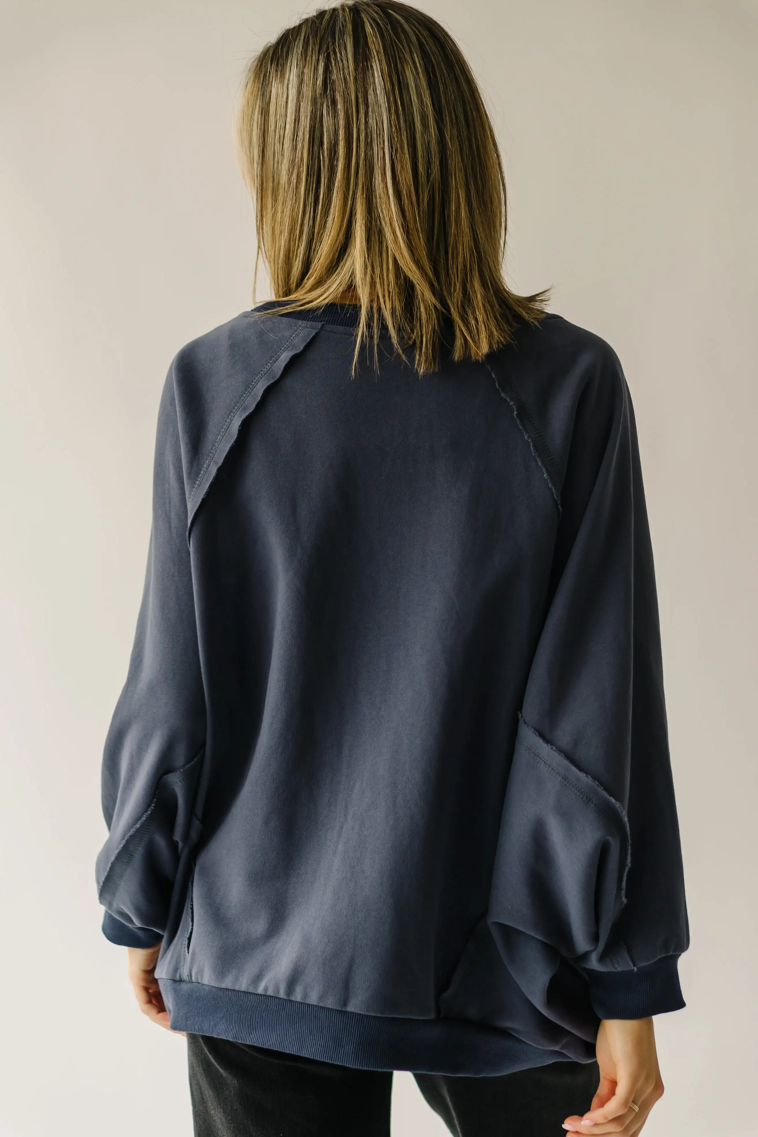 The Whitaker Button Detail Cardigan in Navy