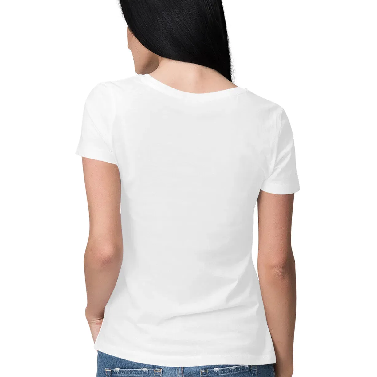 Typographic Half Sleeves Round Neck T-shirt for Women