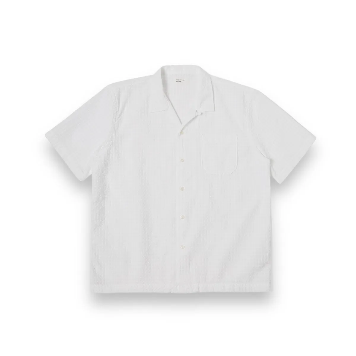 Universal Works Road Shirt 30650 delos cotton white