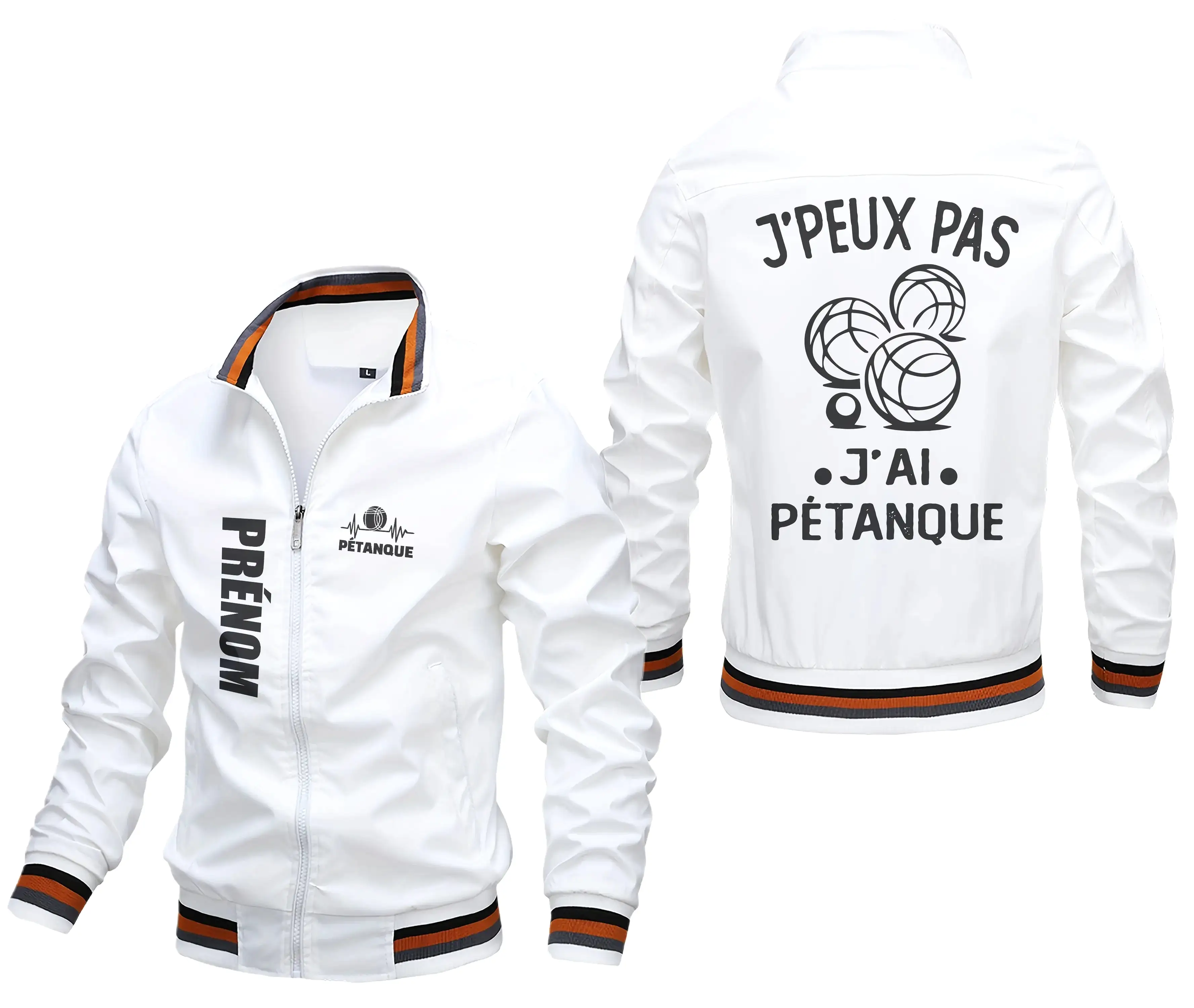 Veste De Pétanque Avec Prénom Et Logo Personnalisés, J'peux Pas J'ai Pétanque, Cadeau Idéal Bouliste - CT07092359