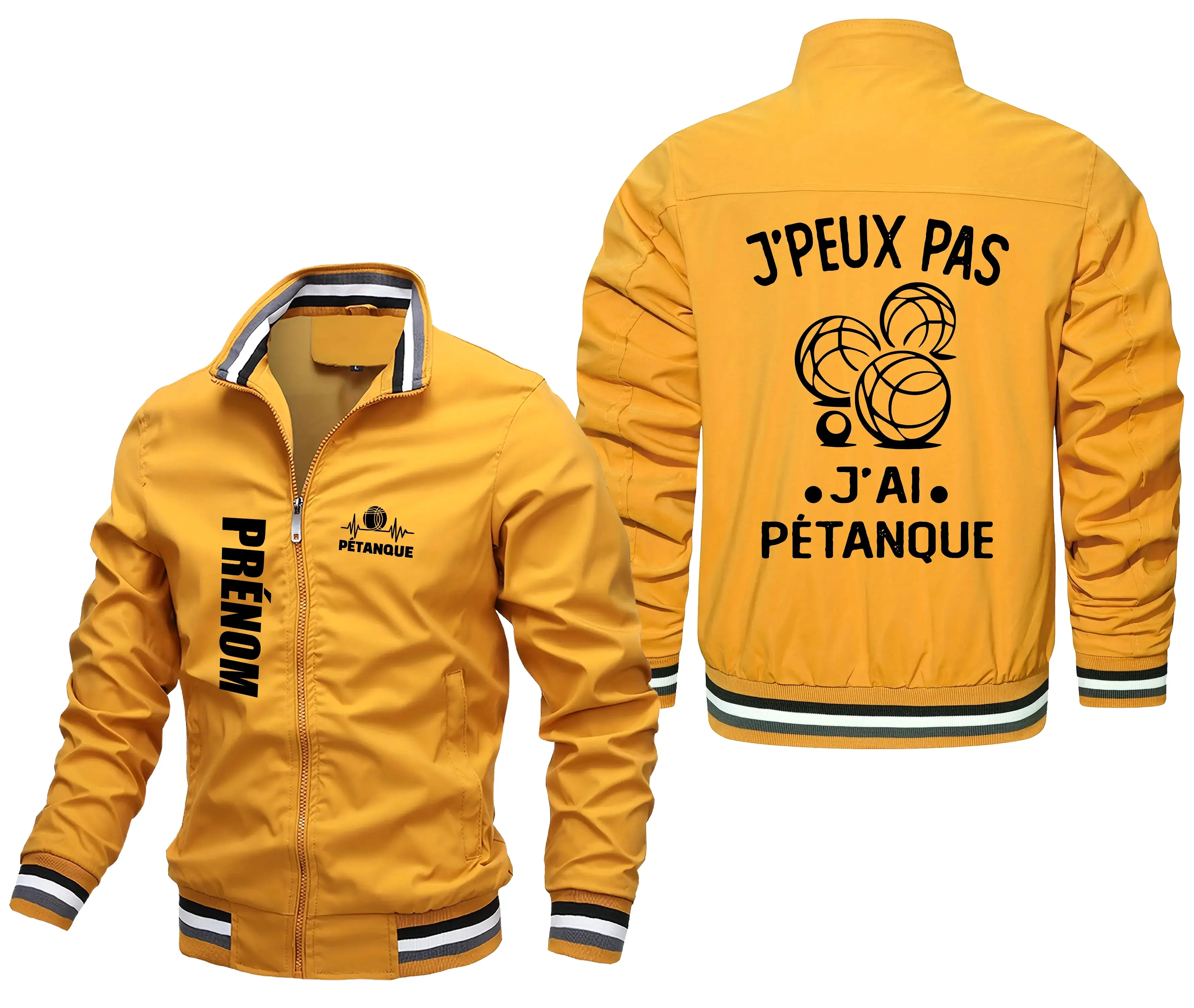 Veste De Pétanque Avec Prénom Et Logo Personnalisés, J'peux Pas J'ai Pétanque, Cadeau Idéal Bouliste - CT07092359