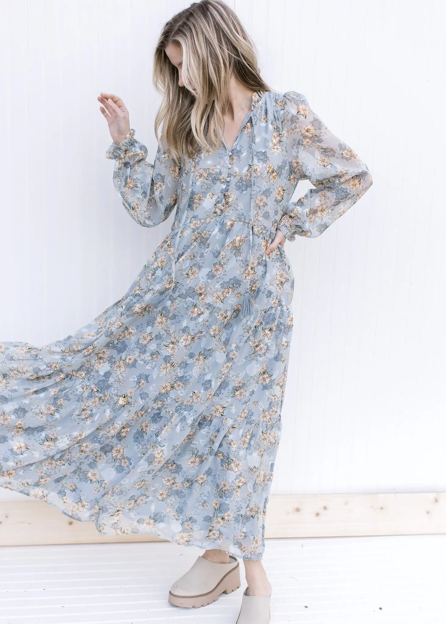 X Baby Blues Floral Maxi