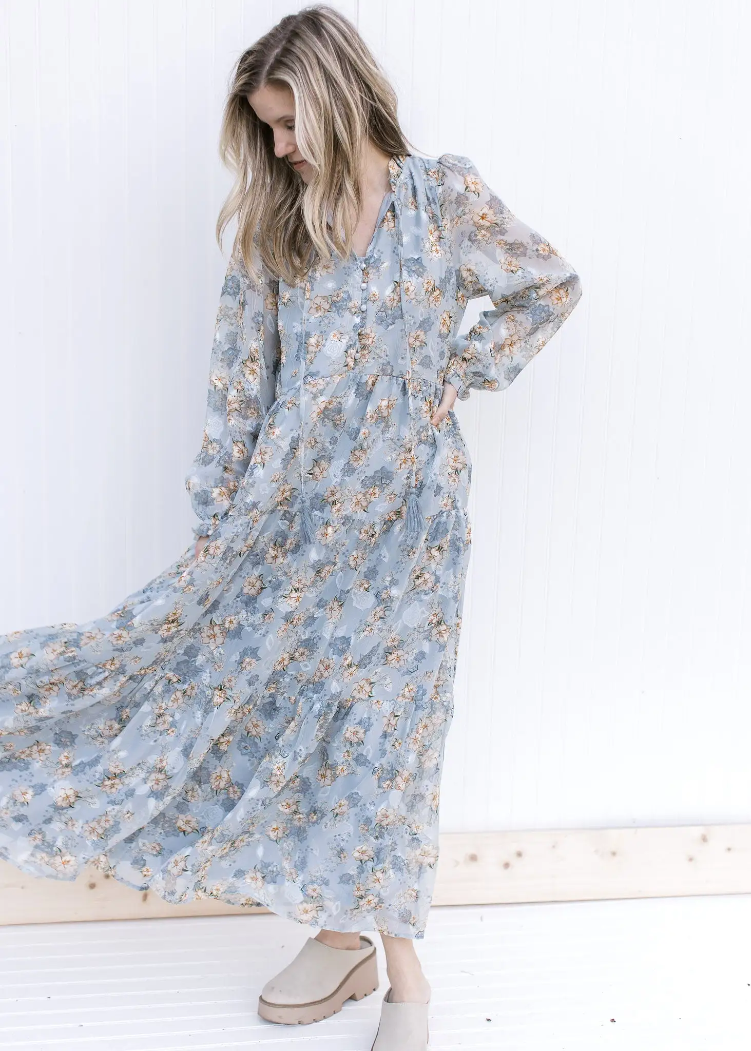 X Baby Blues Floral Maxi