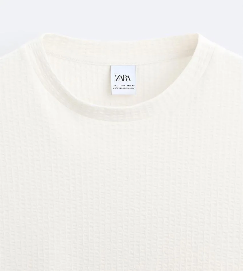 ZARA  |Plain Short Sleeves T-Shirts